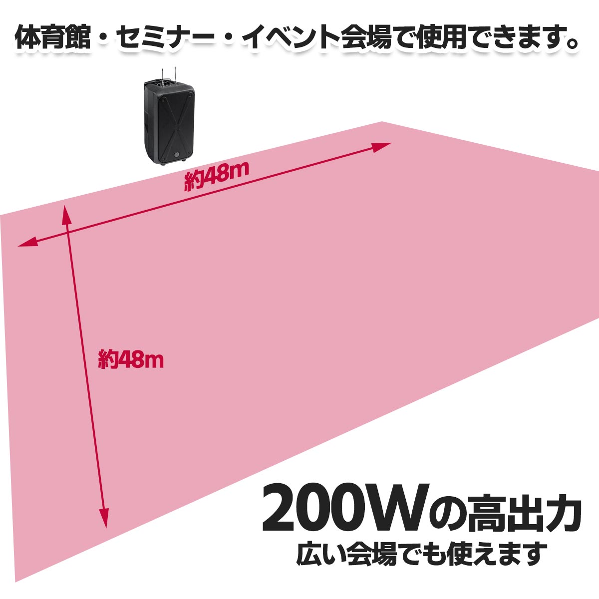 アンプ本体＋ピンマイク＆送信機1セット