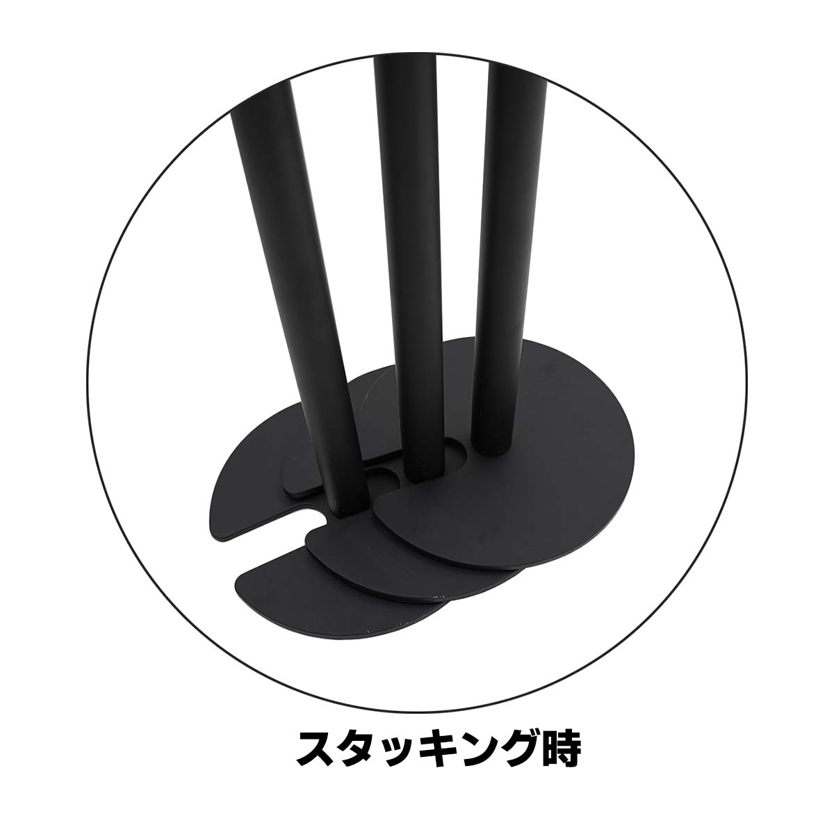 ローガイドポール（ベルトパーテーション）（赤）