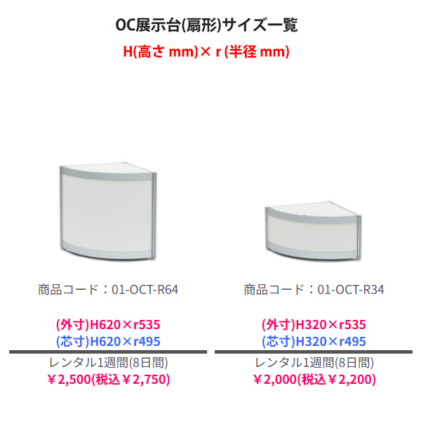 OC展示台(扇形)