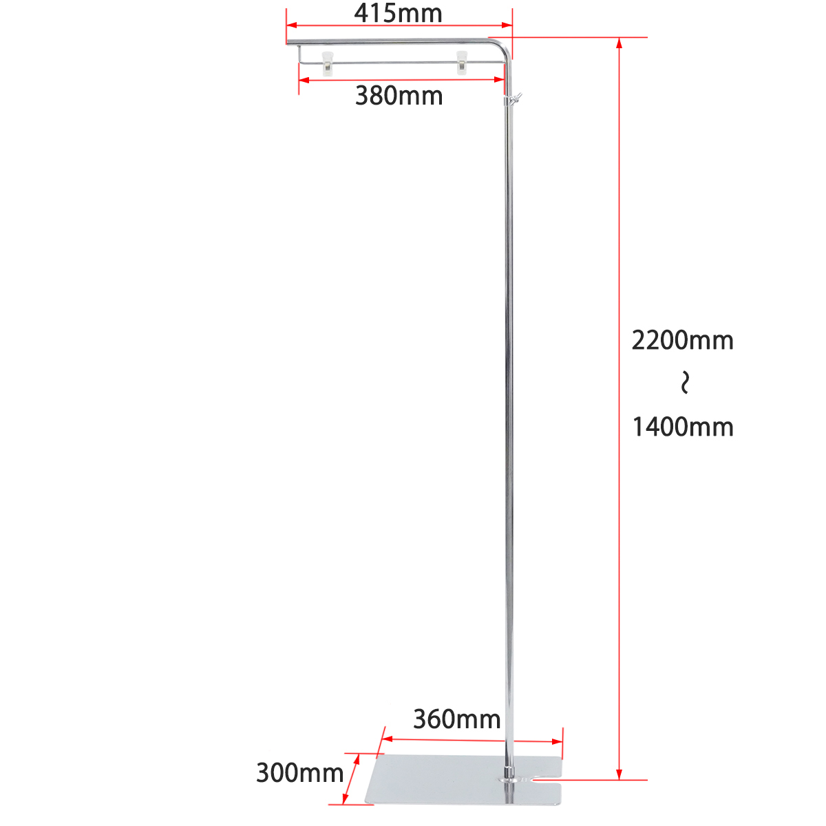 フロアポップスタンド(L字スタンド)