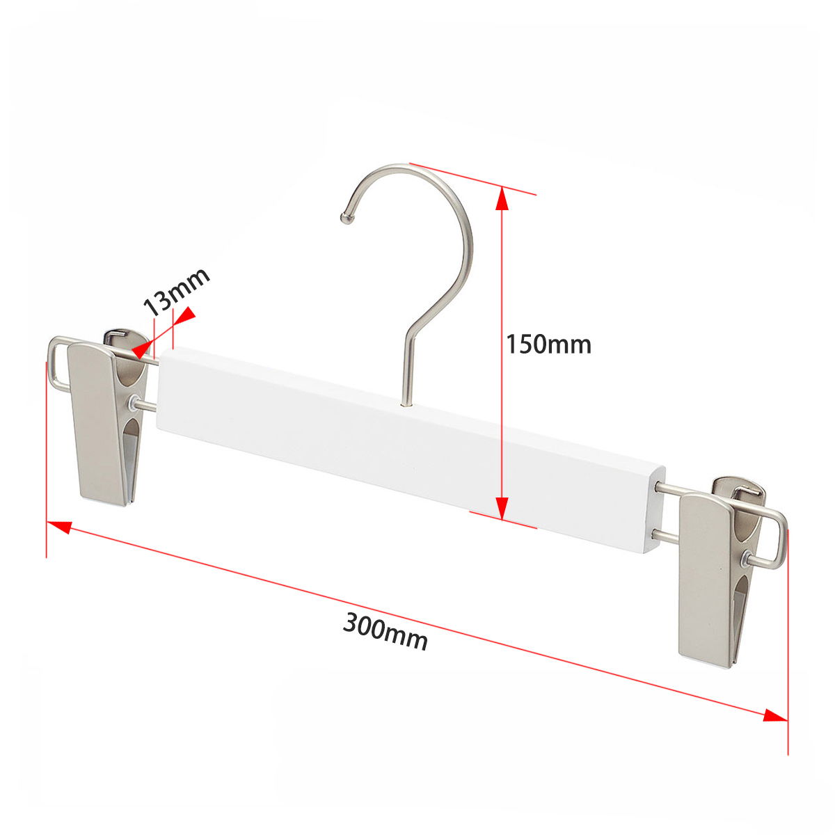 木製ボトムハンガー (白)